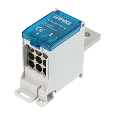 Распределительный блок (коробка) Leipole 250А, 690В, на DIN-рейку UKK6G-250/16-50/9x16 5012.045