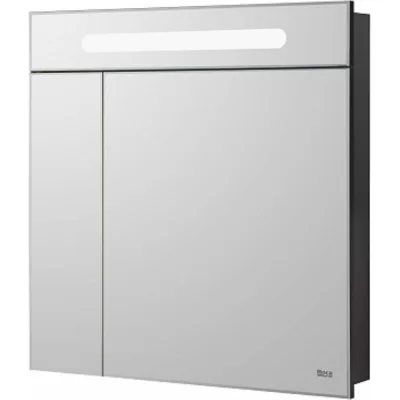 Зеркальный шкаф ROCA VICTORIA NORD Black Edition 80, черный глянец ZRU9000100