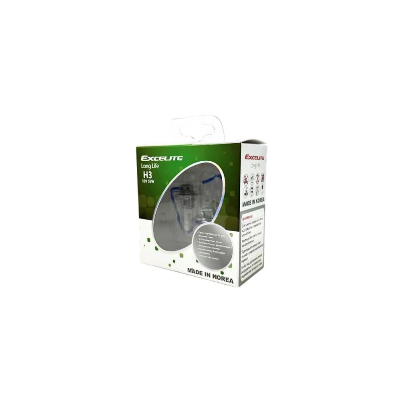 Лампа галогенная Excelite H3 LL 12V 55W PK22s 2 шт 10303C
