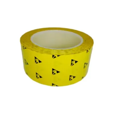 Лента антистатическая желтая с символом ESD Clean Control Tech 50ммх33м (Rs ≤ 10Е9) T140-550 4610391615569