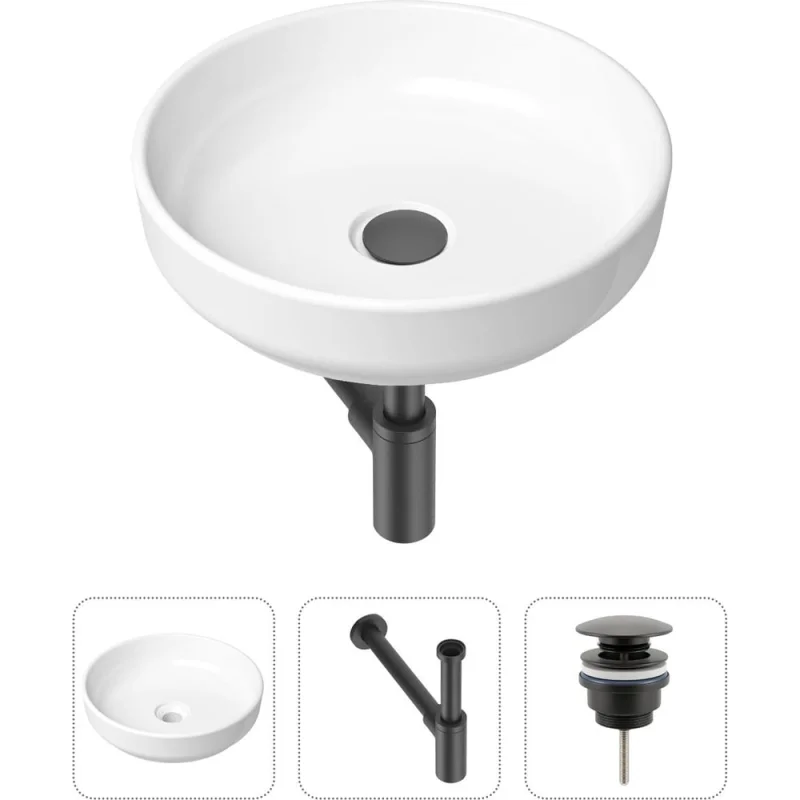 Накладная раковина для ванной Lavinia Boho Bathroom Sink Slim в комплекте 3 в 1 21520170