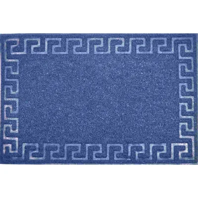 Придверный пористый коврик ComeForte Meander 40х60 см синий LM-05