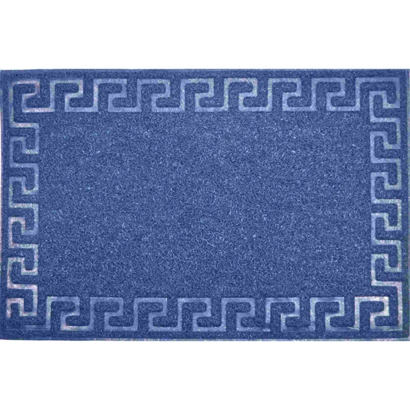 Придверный пористый коврик ComeForte Meander 40х60 см синий LM-05
