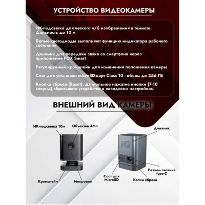 Внутренняя WIFI-видеокамера FOX FX-C4MB (Чеглок)