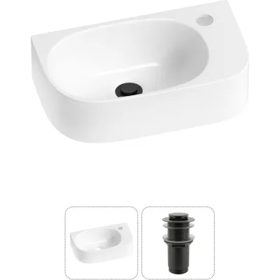 Комплект Wellsee 2 в 1 Lavinia Boho Bathroom Sink накладная/подвесная раковина 40x22 см 20216302R