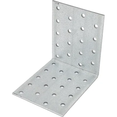 Перфорированный уголок ALBERTS цинк, 100x100x80x2,5 мм 332068