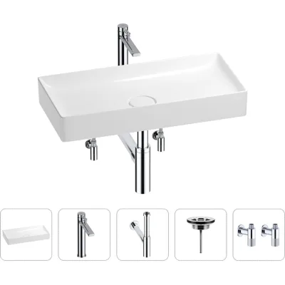 Раковина для ванной Wellsee Pure BY в наборе 5в1 201004461