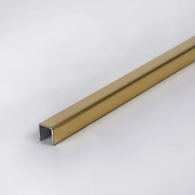 П-профиль Forming U1, 10х10х10, нержавеющая сталь AISI 430, 0,8мм, Gold Mirror, длина 3000мм 997