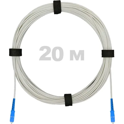 ΠΠ°ΡΡ-ΠΊΠΎΡΠ΄ ΠΎΠΏΡΠΈΡΠ΅ΡΠΊΠΈΠΉ Enginova FTTH Π΄ΠΈΡΠ»Π΅ΠΊΡΡΠΈΠΊ FRP, 657 LSZH 2SC/UPC, Π±Π΅Π»ΡΠΉ 20 ΠΌ ENG-FTTH-FRP-2SCU-20-WT