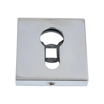 Ключевина под цилиндр Doorlock dl es02/s/с cp полированный хром, квадратная розетка, 1 шт. 73388