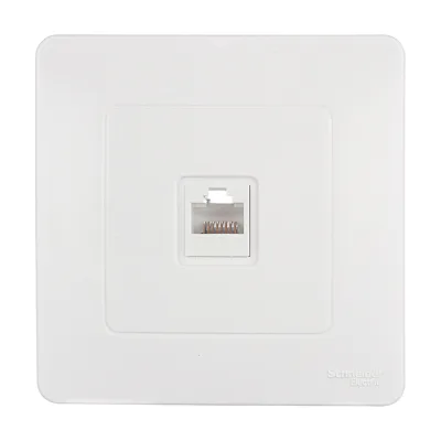 Розетка компьютерная Systeme Electric Blanca встраиваемая белая RJ45 (BLNIS045001)