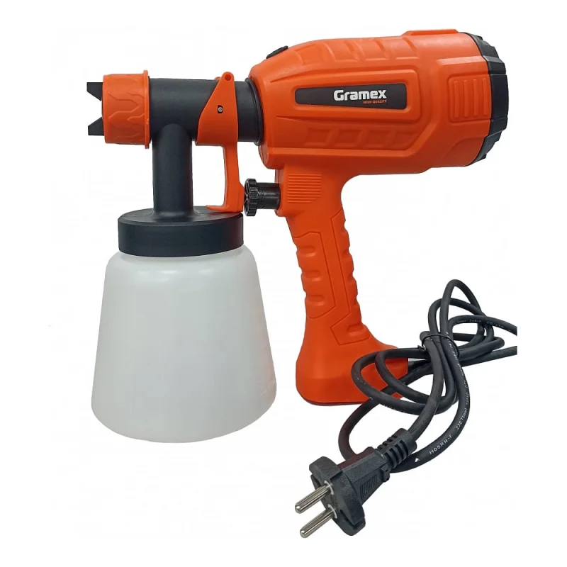 Краскопульт электрический GRAMEX SGH-450 (800мл/мин, 450Вт, 0,8л) (1/8) 026004