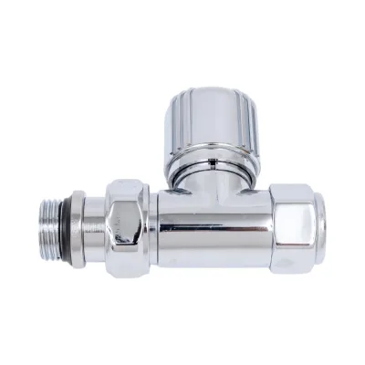 Прямой термостатический вентиль FAR серебро, М24x19, 1/2" EPDM FL 0185 12P