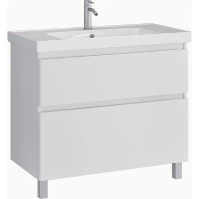 Напольная тумба Sanstar Riana 90 с раковиной Грейс 90 для ванной комнаты 365.1-1.5.1.КГРЕ