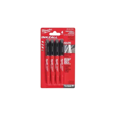 Тонкий маркер для стройплощадки, 4шт. Milwaukee INKZALL 48223154