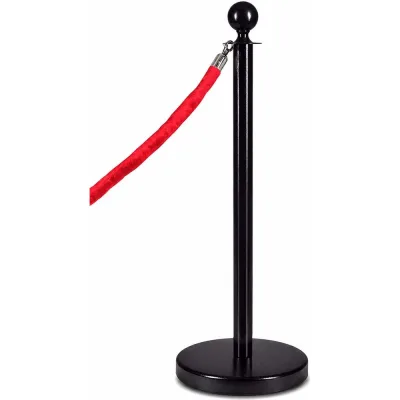 Стойка с канатом RUSBARRIER 1,5м SK-325032 BLACK/KBP-0015 red