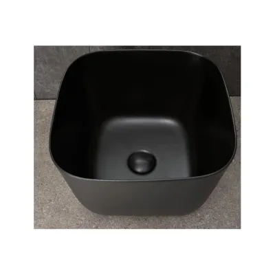 Раковина Gid N9301bg накладная черная графит 36x36x25.5 53356