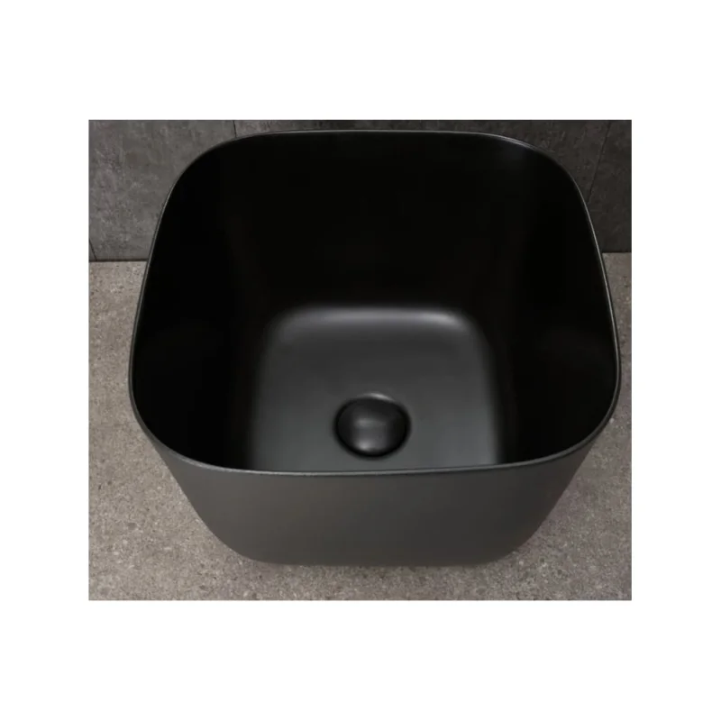 Раковина Gid N9301bg накладная черная графит 36x36x25.5 53356