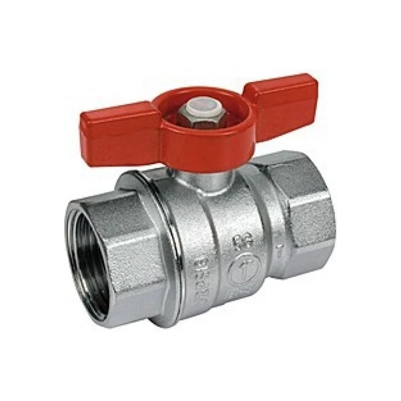 Шаровой кран Giacomini латунь хром R251D 20 Ру42 ВР бабочка R251X004 007-0888