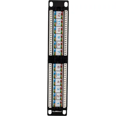 Патч-панель IEK ITK 1U кат.6 UTP 12 портов 10" Dual IDC PP12-1UC06U-D05-10