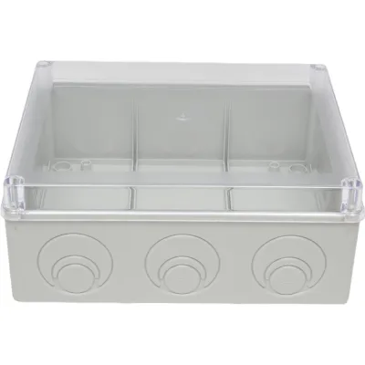 Распаячная коробка IEK км41275 о/п 240x195x90мм прозр. кр. ip44 UKO10-240-195-090-K51-44