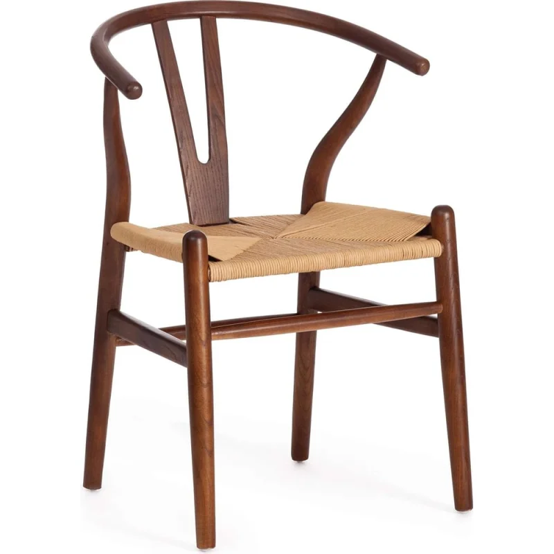 Стул Tetchair Wishbone (mod.cb2212) дерево вяз, 57x50.5x79.5, темный орех (№5) 12826