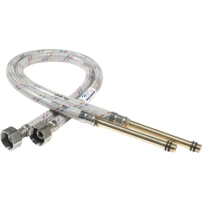 Гибкая подводка для смесителей ЦС, штуцер 106/100 мм, 1/2”хM10 L-80 см, пакет, уп. пара ГП002274