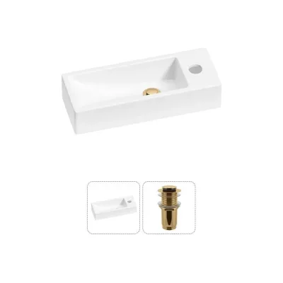Комплект Wellsee 2 в 1 Lavinia Boho Bathroom Sink накладная/подвесная раковина 38x14 см 20215939R