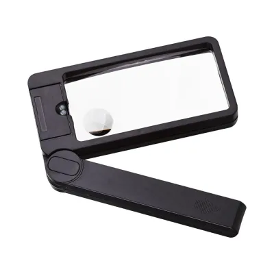 Складная лупа с подсветкой Attache Selection увеличение х2/4, линза 50х96 мм 397798