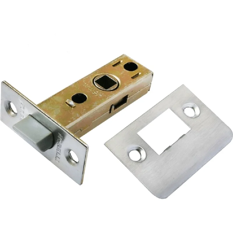 Межкомнатная защелка с пластиковым язычком MORELLI LP6-45 SN цвет - никель 9010490