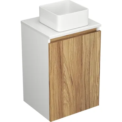 Тумба с раковиной Bauedge (тумба Bau Dream Blackwood 40, умывальник BAU Mini 24x24) BD1142