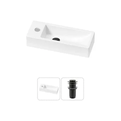 Комплект Wellsee 2 в 1 Lavinia Boho Bathroom Sink накладная/подвесная раковина 38x14 см 20215910R