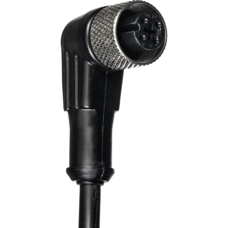Кабель с разъёмом Prompower 2 метра. Разъём M12 угловой. 4-pin KJT-J12A4-TA KJTJ12A4TA