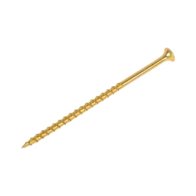 Саморез по дереву Dr. Bronz острый, желтый цинк, 4.2x90 мм, 1 кг JC9010