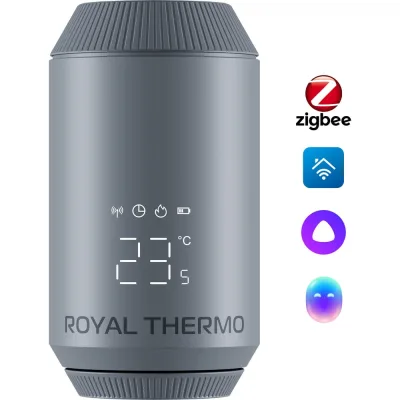 Термостат радиаторный электронный Royal Thermo Smart Heat 2.0, серебристый НС-1735440