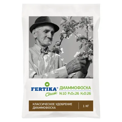 Удобрение минеральное сухое гранулированное Диаммофоска Fertika 1 кг