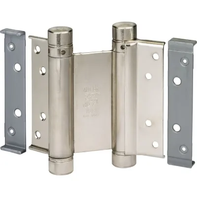 Петля 2-го действия ALDEGHI LUIGI SPA 125x48x42 мм, никель, к-т 2 шт. + ключ 101AN125B2