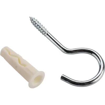 Дюбель ЕВРОПАРТНЕР MULTI 8 + крюк-шуруп d4.1 х L60 ZN, 8 шт. RB2 0156