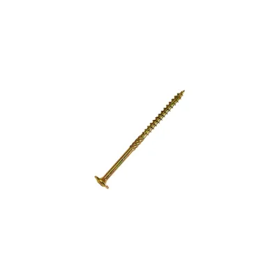 Саморез по дереву HIMTEX проф. желт. тарельчатая голова Torx 40, 8x140, 50 шт. 08140Wh