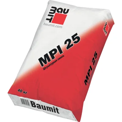 Штукатурная смесь Baumit MPI 25 40 кг 4612741800496 Baumit MPI 25, 40 кг