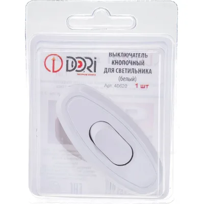 Кнопочный выключатель для бра DORI белый 40620