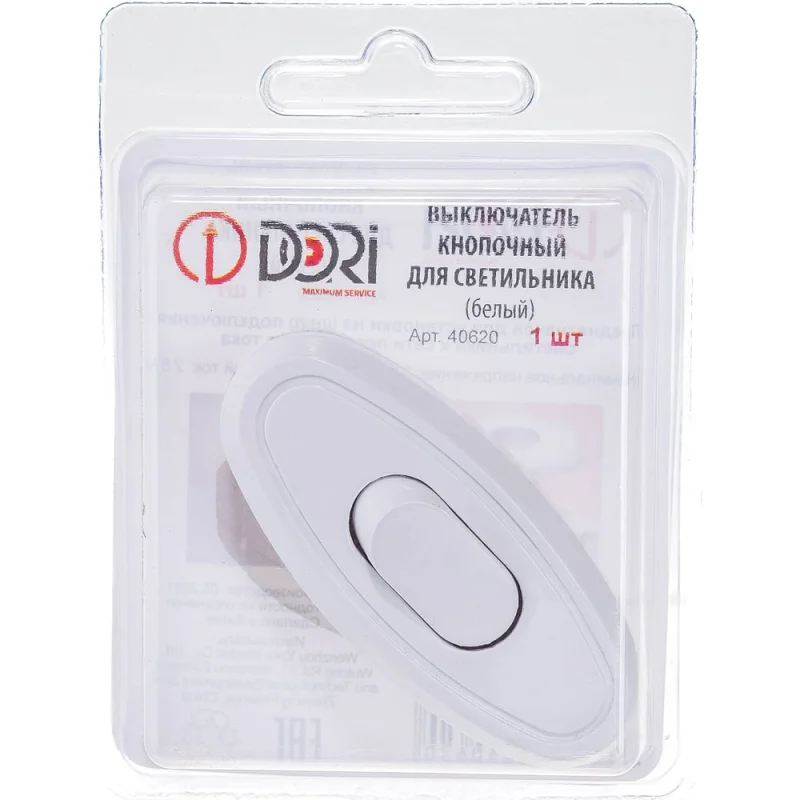 Кнопочный выключатель для бра DORI белый 40620