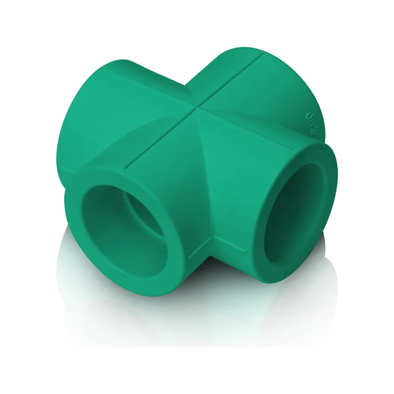 Крестовина Blue Ocean прямая, полипропиленовая, зеленая 40 PPRF/CP(G)-40