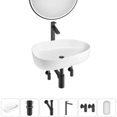 Набор Wellsee 6 в 1 Belle Spa 3.0 накладная раковина 55x40 см 20218518R