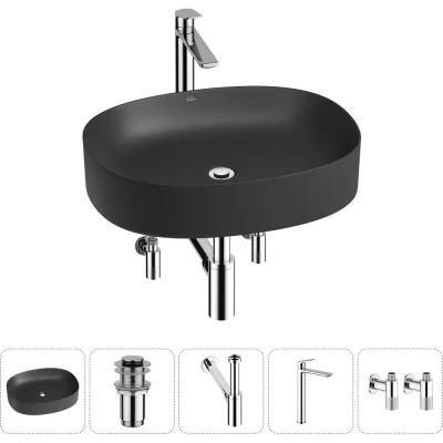 Набор Wellsee 5 в 1 Belle Spa 2.0 накладная раковина 55x45 см 20212574R