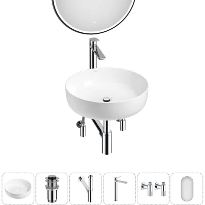 Набор Wellsee 6 в 1 Belle Spa 3.0 накладная раковина 45x45 см 20218475R