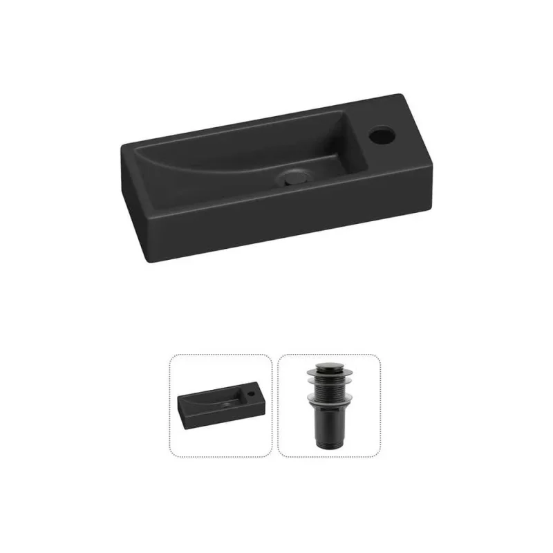 Комплект Wellsee 2 в 1 Lavinia Boho Bathroom Sink накладная/подвесная раковина 38x14 см 20215954R