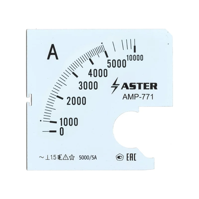 Шкала к амперметру ASTER amp-771 5000/5 а SC771-5000