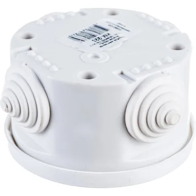 Коробка Bylectrica с клеммными колодками для открытой проводки IP44 диаметр 74, высота 43,5 мм, КМ-223