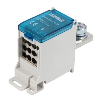 Распределительный блок (коробка) Leipole 250А, 690В, на DIN-рейку UKK6NB-250/16-50/12x10 5012.104